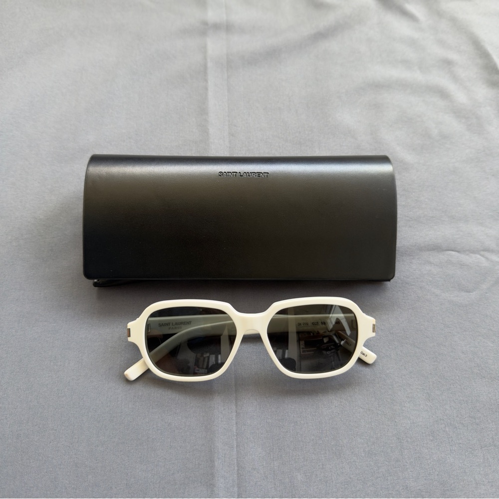 Saint Laurent White Sunglasses SL 292